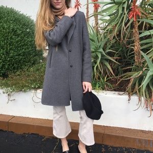 Zara Trafaluc Outerwear Gray Coat, M